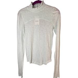 We the Free Women's light green smocked long sleeve top Size small